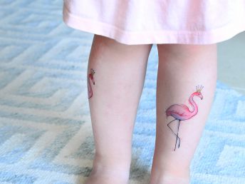 קעקוע מים פלמינגו